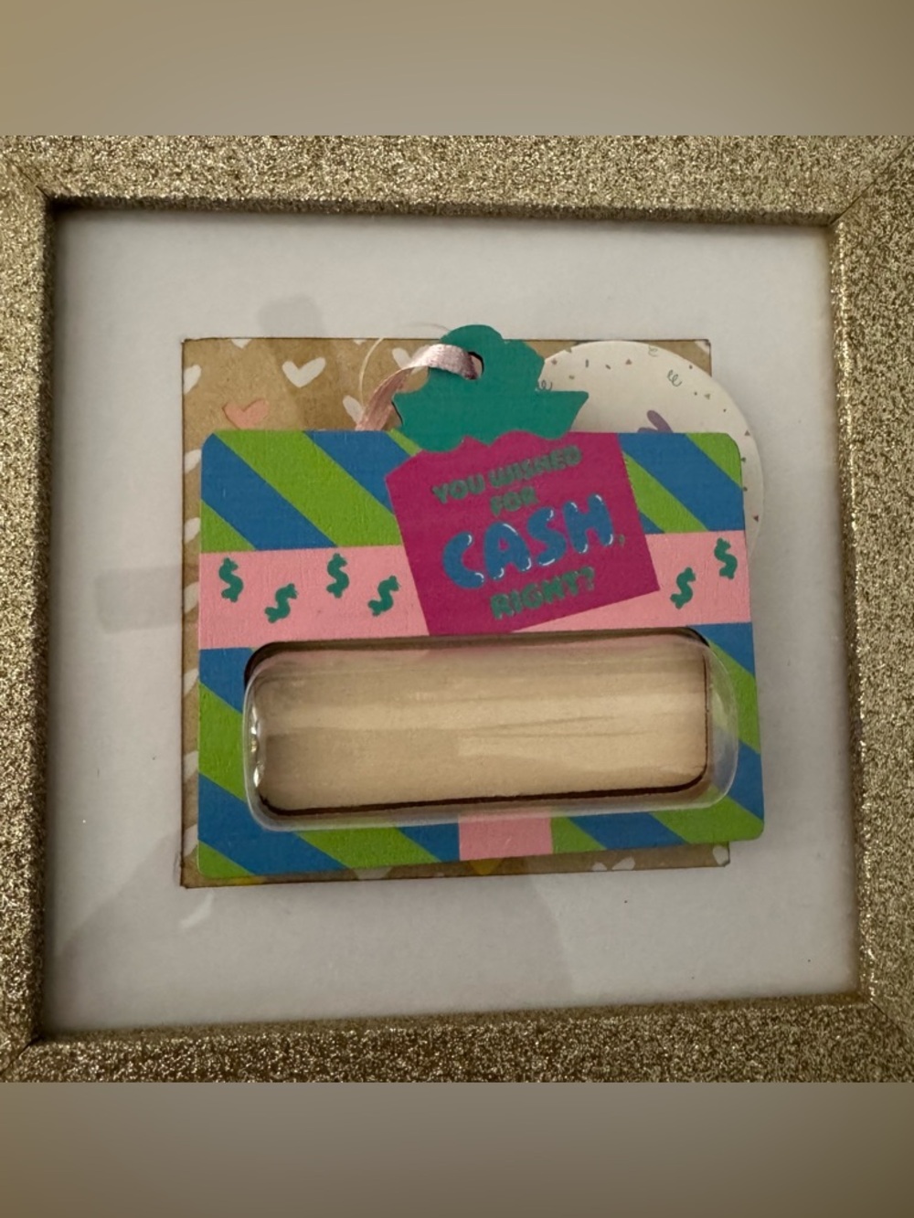 NWOT Plywood Money Holder